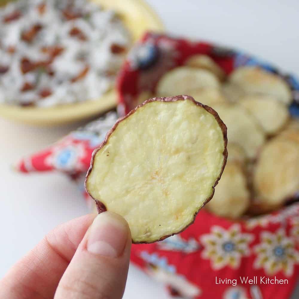 Microwave Potato Chips from Living Well Kitchen