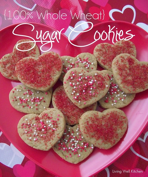 100% Whole Wheat Sugar Cookies from Living Well Kitchen