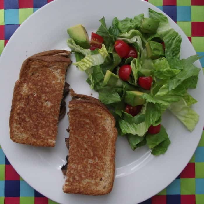 Mushroom Gruyere Grilled Cheese from Living Well Kitchen ~ The grown up version of an amazing grilled cheese - serve with a salad on the side.