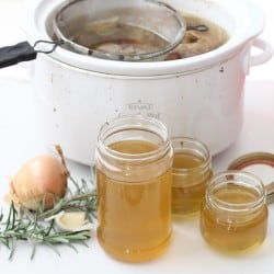 Slow Cooker Chicken Broth from Living Well Kitchen