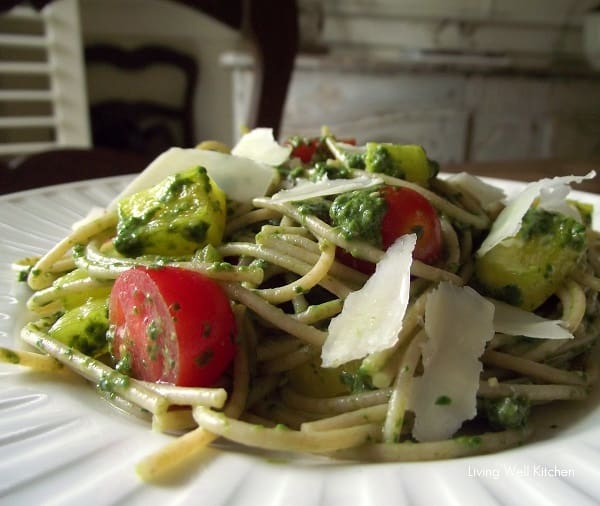 Quick Pesto Pasta from Living Well Kitchen