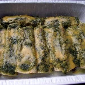 beef enchiladas with salsa verde from Living Well Kitchen