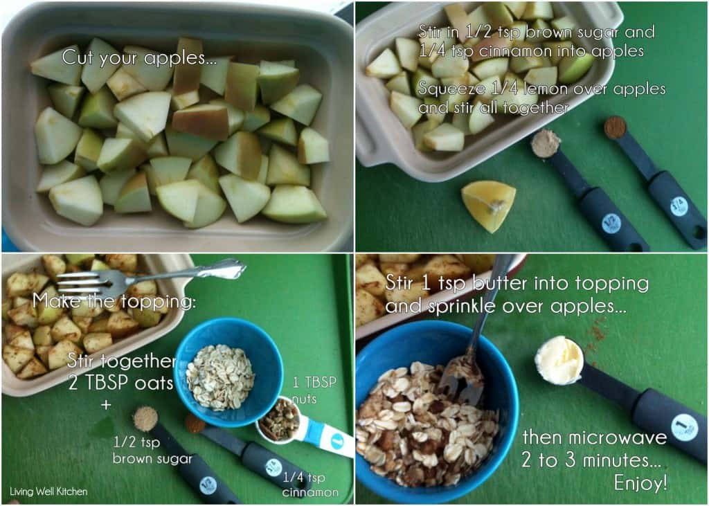 steps to make baked apples in the microwave