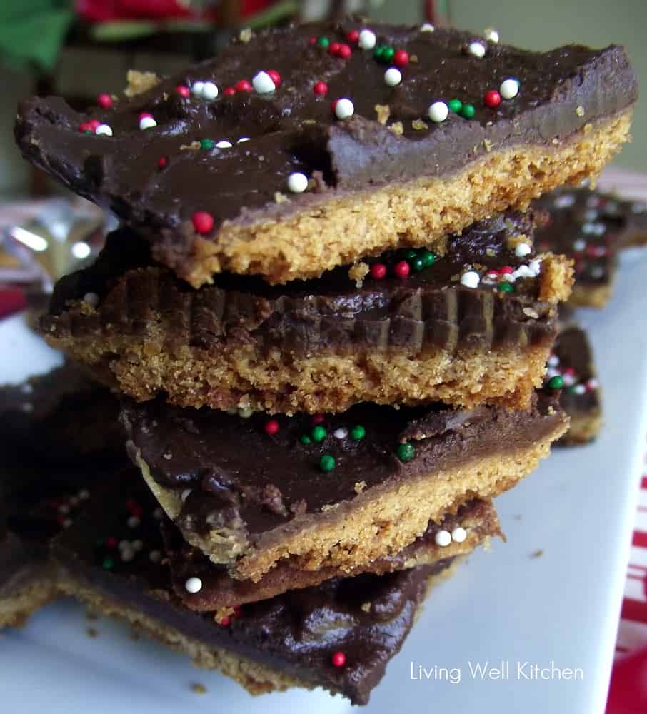 Christmas Toffee AKA Christmas Crack from Living Well Kitchen