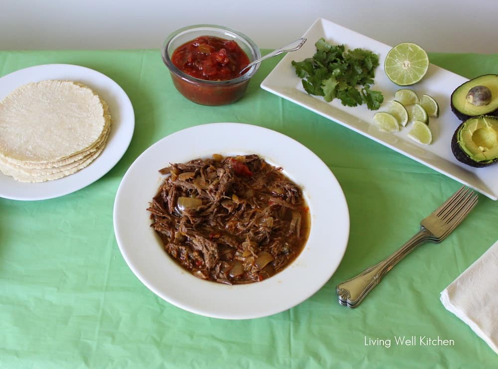 Beef Carnitas Tacos from Living Well Kitchen blog @memeinge