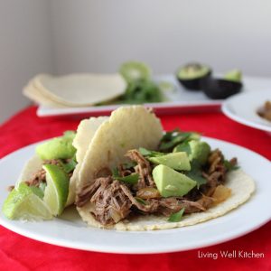 Beef Carnitas Tacos from Living Well Kitchen @memeinge