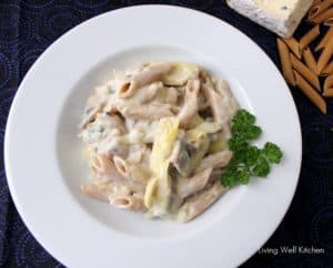 Blue Cheese and Vegetable Alfredo from Living Well Kitchen