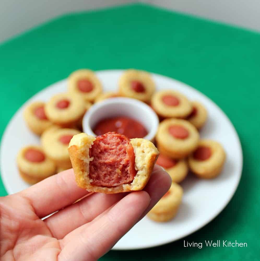 Mini Corn Dog Muffins from Living Well Kitchen1