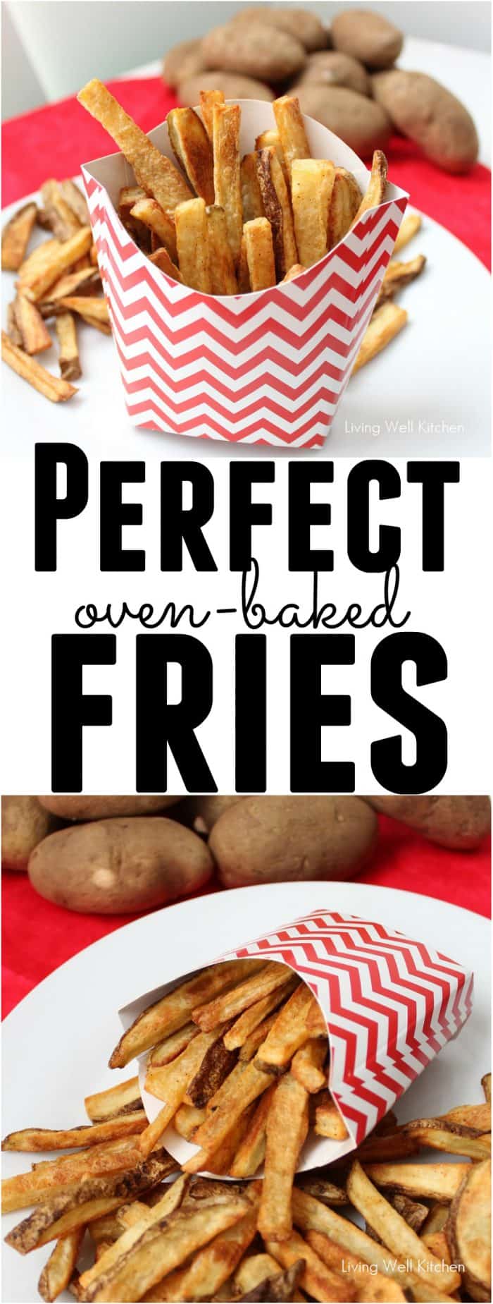 These Perfect oven-baked Fries from @memeinge are oven baked but still crispy on the outside and soft inside thanks to a few tips and tricks. This recipe includes all you need to know to have Perfect Baked Fries