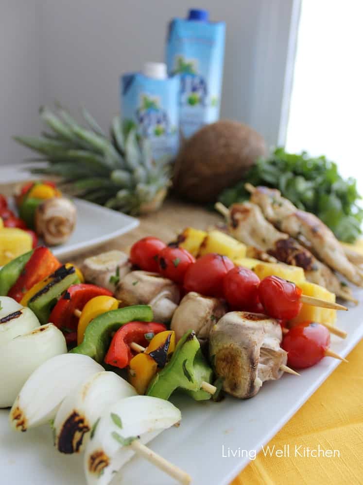 Coconut Chicken Kabobs from Living Well Kitchen1