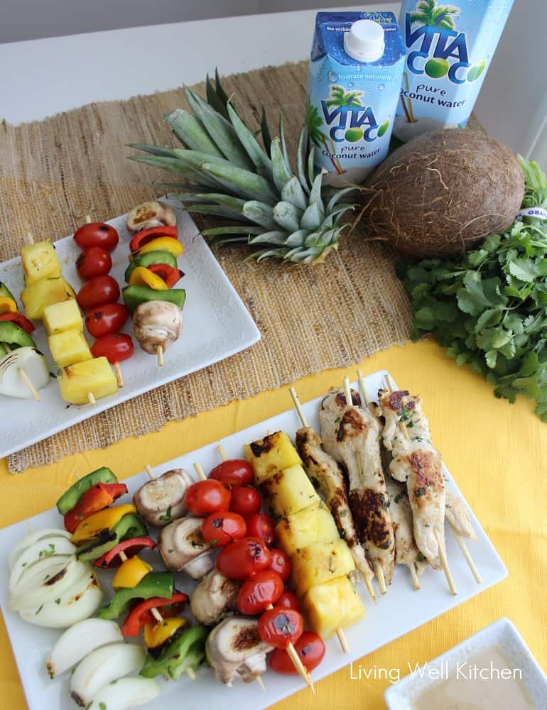 Coconut Chicken Kabobs from Living Well Kitchen2