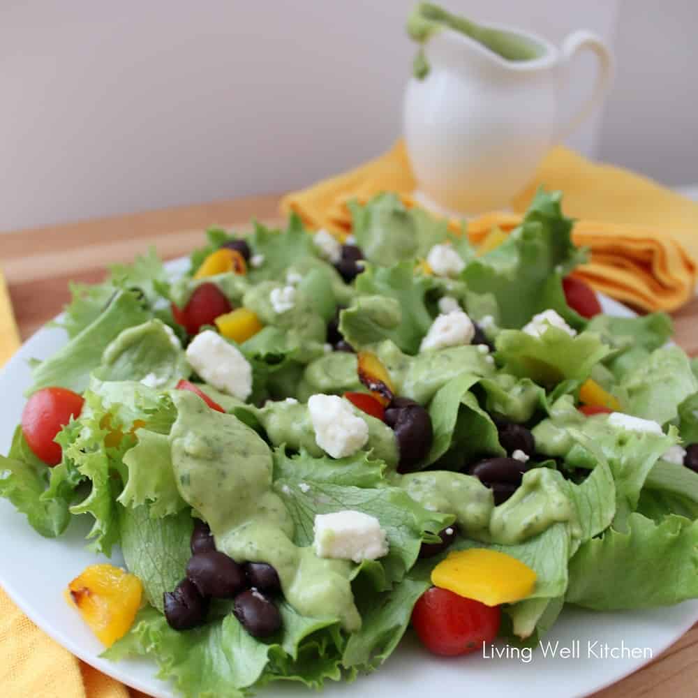 Avocado Cilantro Dressing from Living Well Kitchen