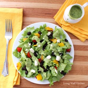 Avocado Cilantro Dressing from Living Well Kitchen