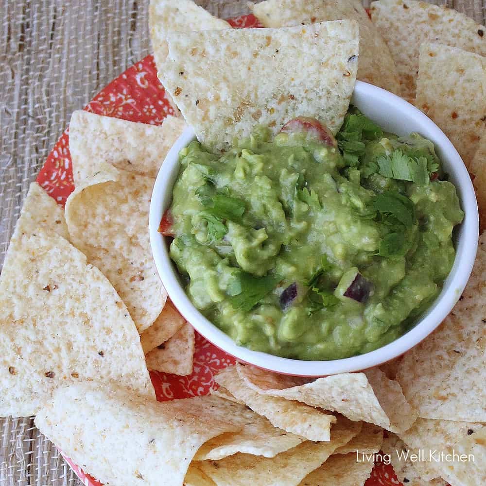 Roasted Tomatillo Guacamole from Living Well Kitchen2
