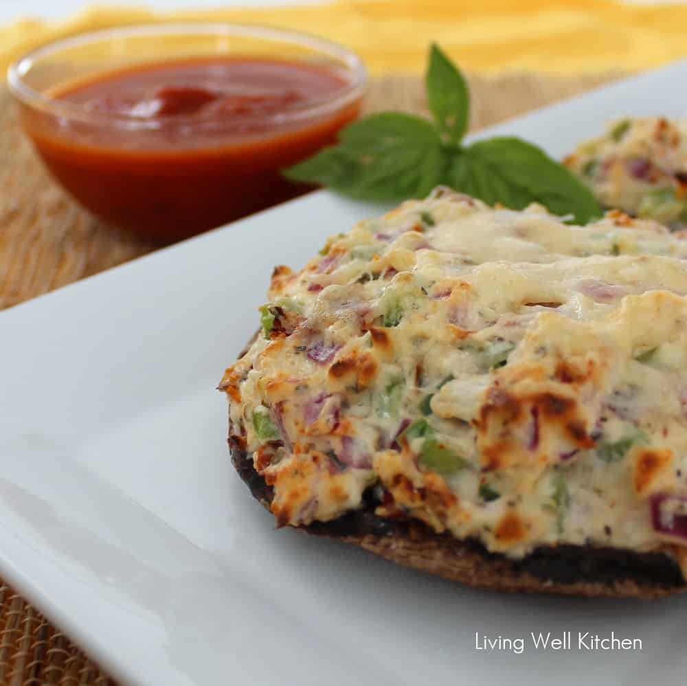 Pizza Stuffed Mushrooms from Living Well Kitchen