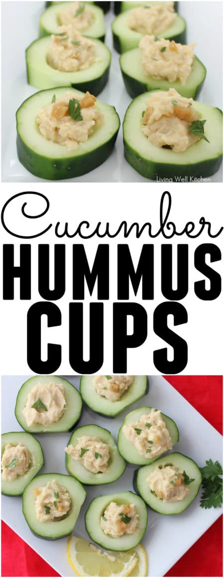 Cucumber Hummus Cups