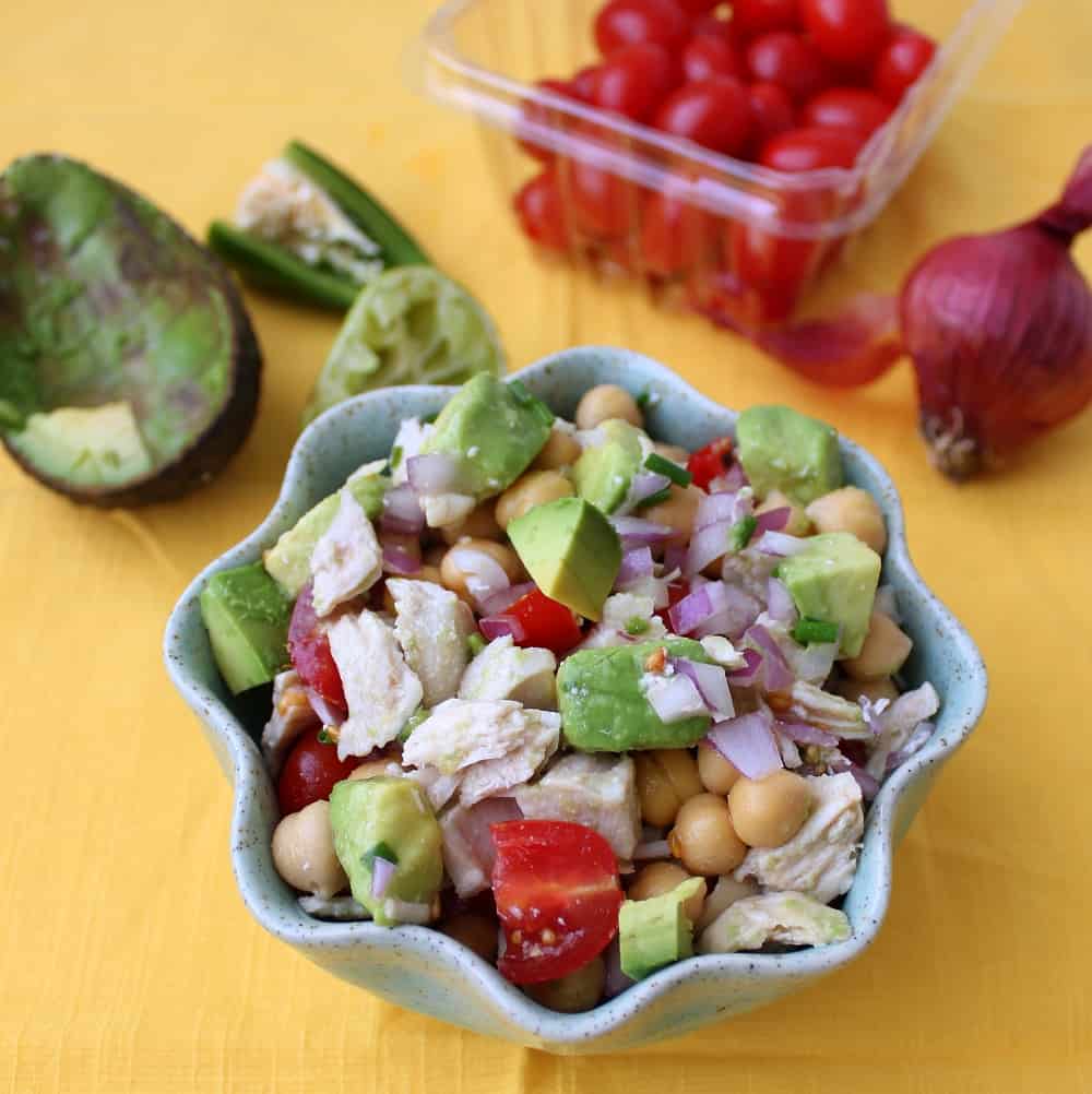 Mexican Chicken Salsa Salad from Living Well Kitchen
