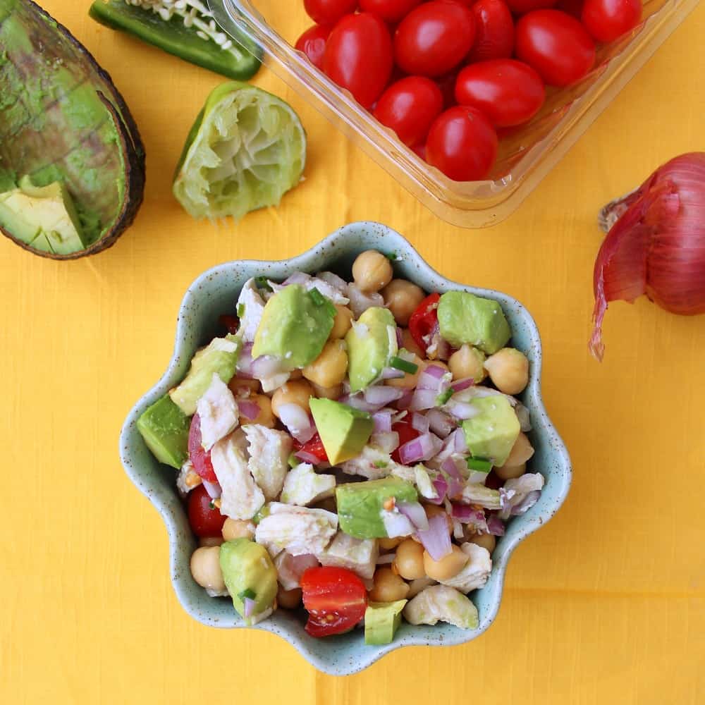 Mexican Chicken Salsa Salad from Living Well Kitchen