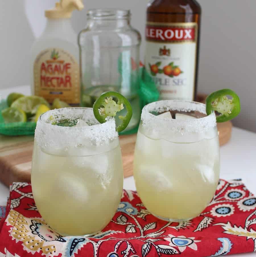 JalapeÃ±o Margaritas from Living Well Kitchen