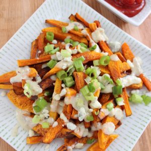 Healthier Blue Cheese Fries from Living Well Kitchen