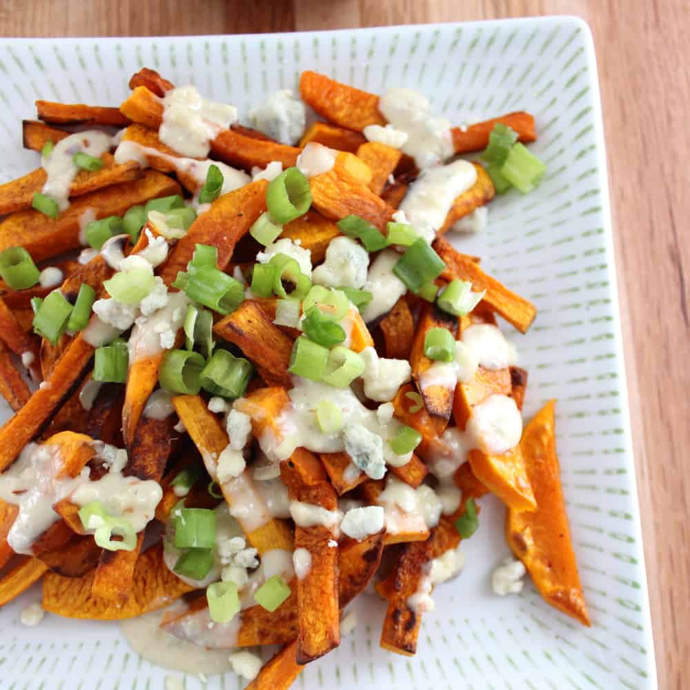 Healthier Blue Cheese Fries from Living Well Kitchen