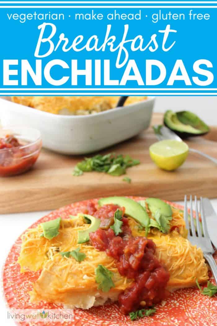 breakfast enchiladas with text overlay