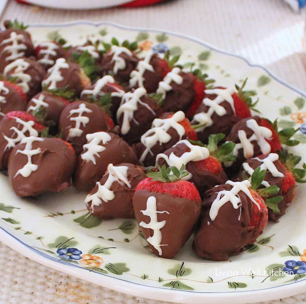 Strawberry Footballs from Living Well Kitchen