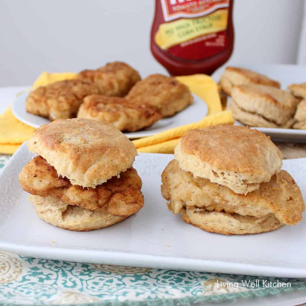 plate of Homemade Chicken Biscuits