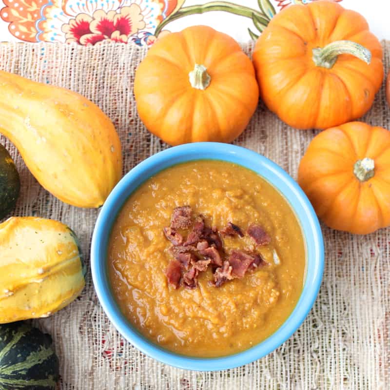 Pumpkin Soup with Bacon from Living Well Kitchen