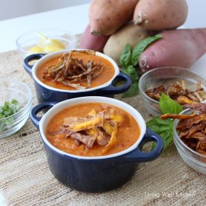 Roasted Sweetpotato and Lentil Soup from Living Well Kitchen