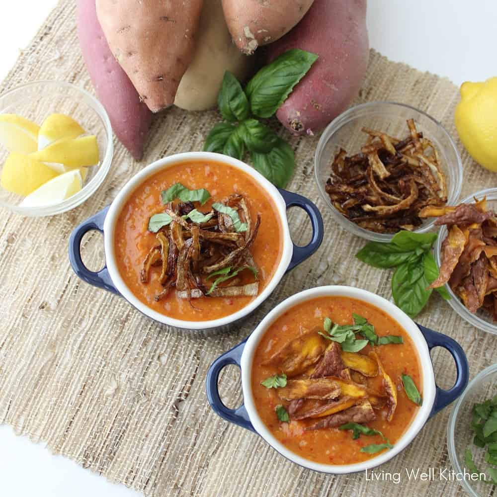Roasted Sweetpotato and Lentil Soup from Living Well Kitchen