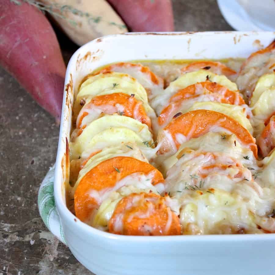 Scalloped Sweetpotato Casserole from Living Well Kitchen