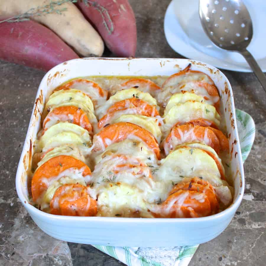 Scalloped Sweetpotato Casserole from Living Well Kitchen