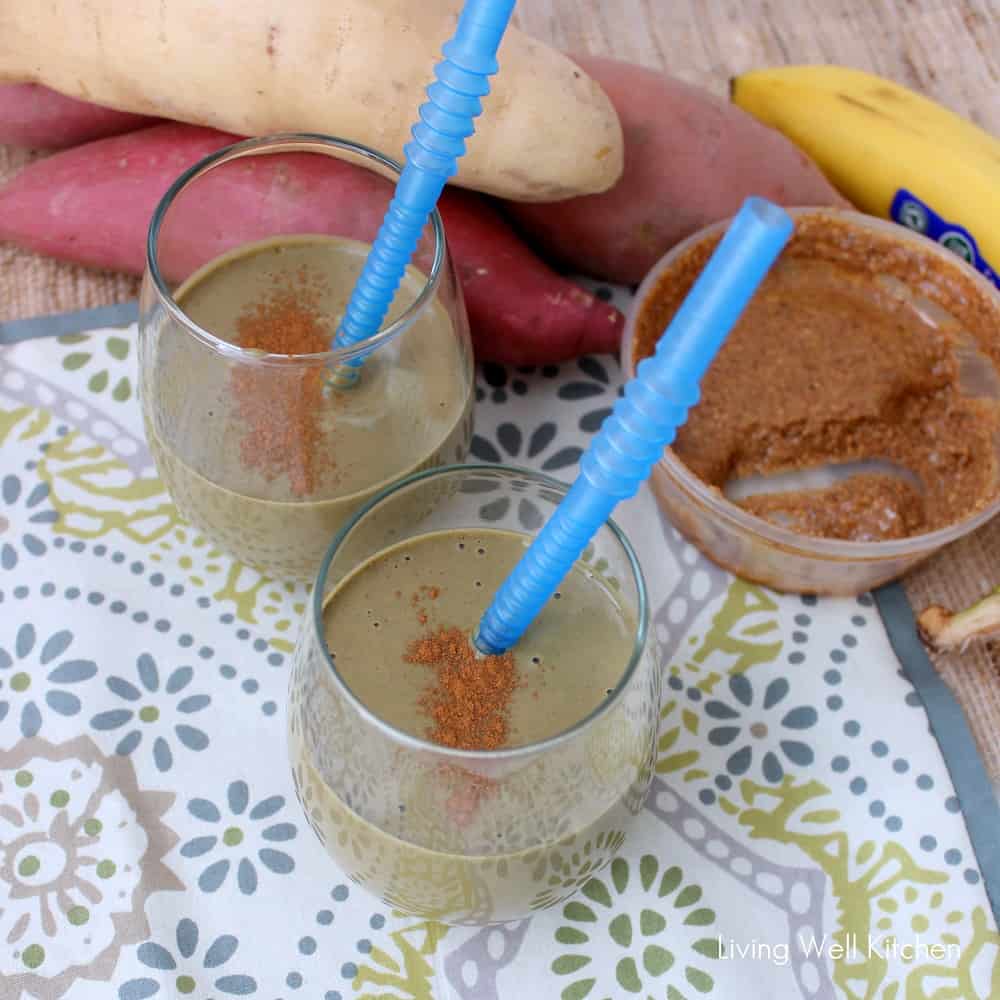 Chocolate Sweetpotato Smoothie from Living Well Kitchen