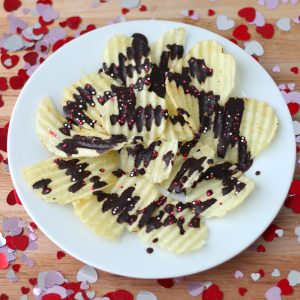 Chocolate Drizzled Potato Chips from Living Well Kitchen