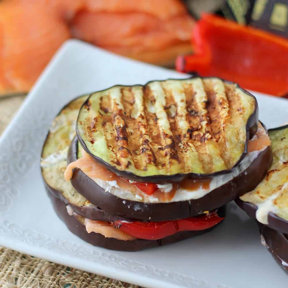 Salmon & Eggplant Grilled Cheese from Living Well Kitchen