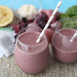 Berry White Tea Smoothie from Living Well Kitchen