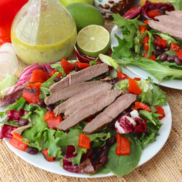 Cilantro Lime Steak Salad from Living Well Kitchen