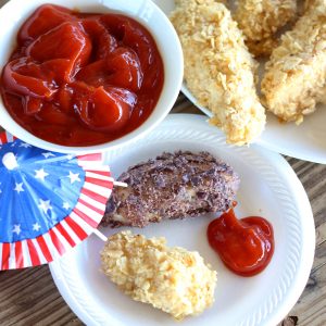 Patriotic Chicken Fingers from Living Well Kitchen