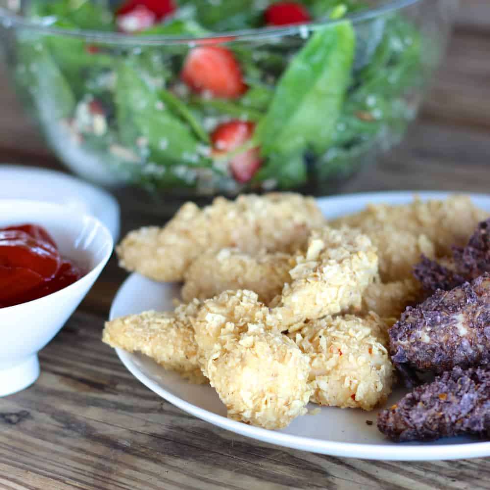 Patriotic Chicken Fingers from Living Well Kitchen