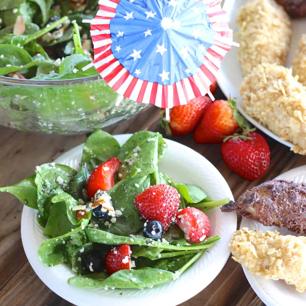 Red White and Blue Salad from Living Well Kitchen