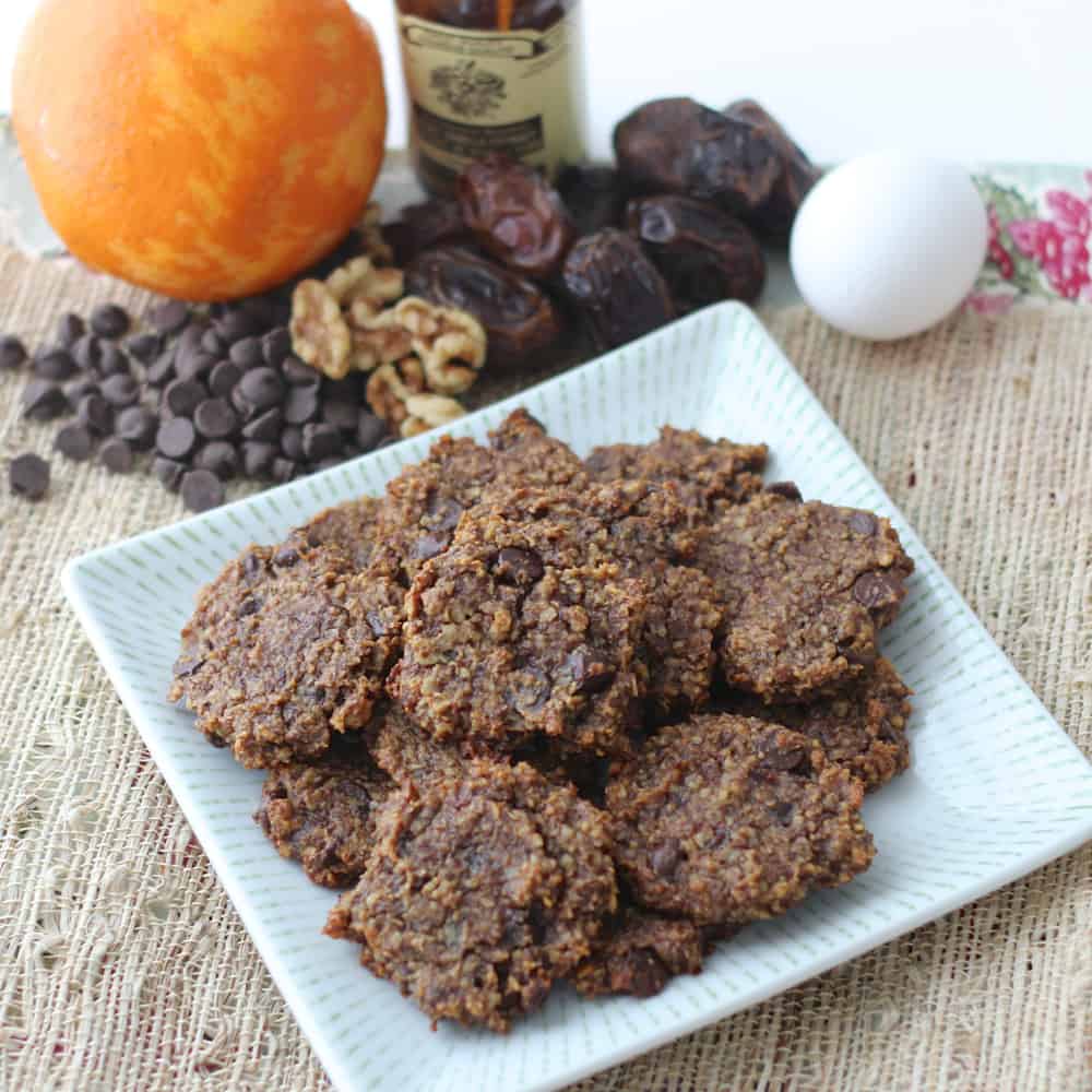Walnut Chocolate Chip Cookies from Living Well Kitchen #glutenfree #cookie #dessert #healthier