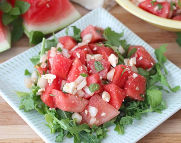 Watermelon Feta Salad from Living Well Kitchen