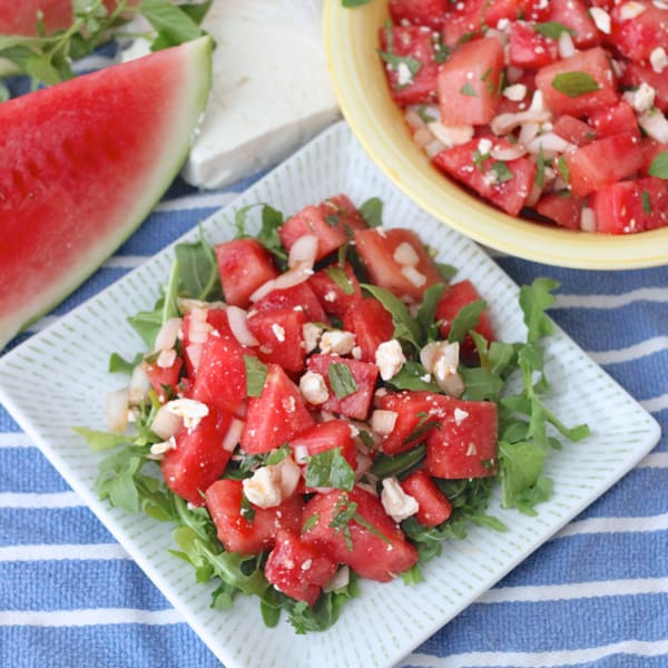 Watermelon Feta Salad from Living Well Kitchen