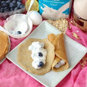 Blueberry and Yogurt Crepes from Living Well Kitchen