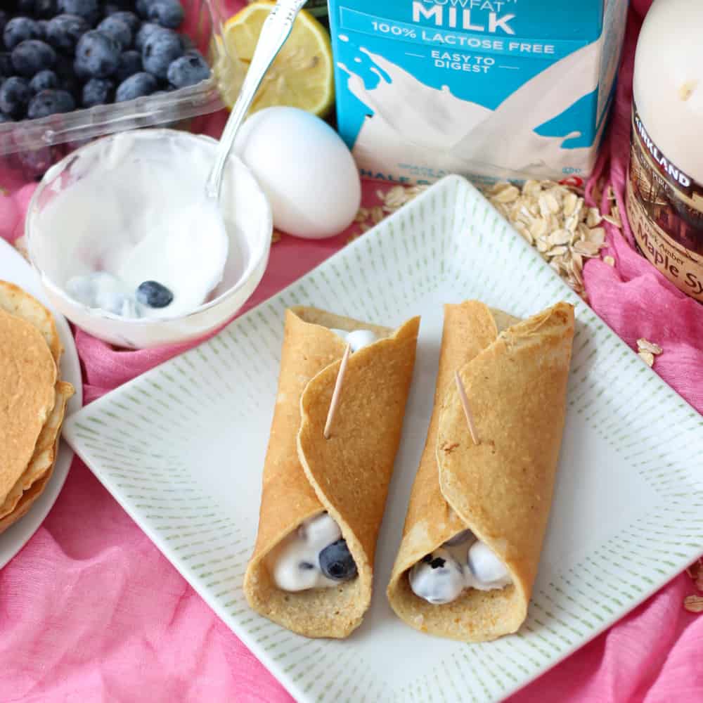 Blueberry and Yogurt Crepes from Living Well Kitchen