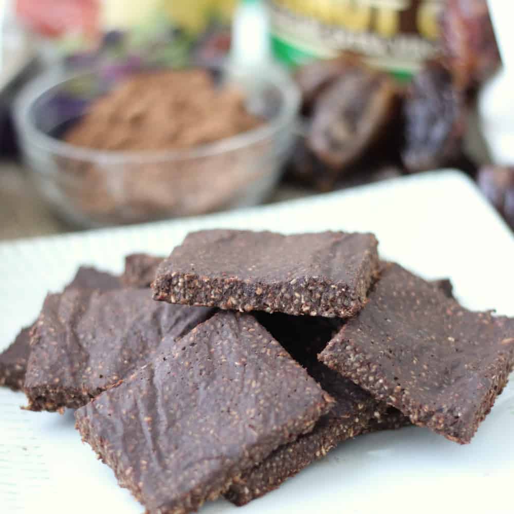 Chocolate Coconut Chia Bars from Living Well Kitchen