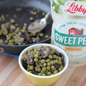 Green Peas and Mushrooms from Living Well Kitchen @memeinge