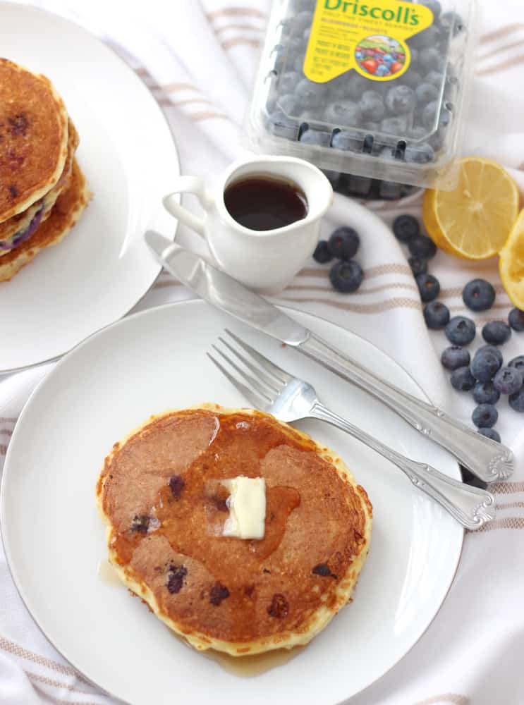Blueberry Protein Pancakes from Living Well Kitchen