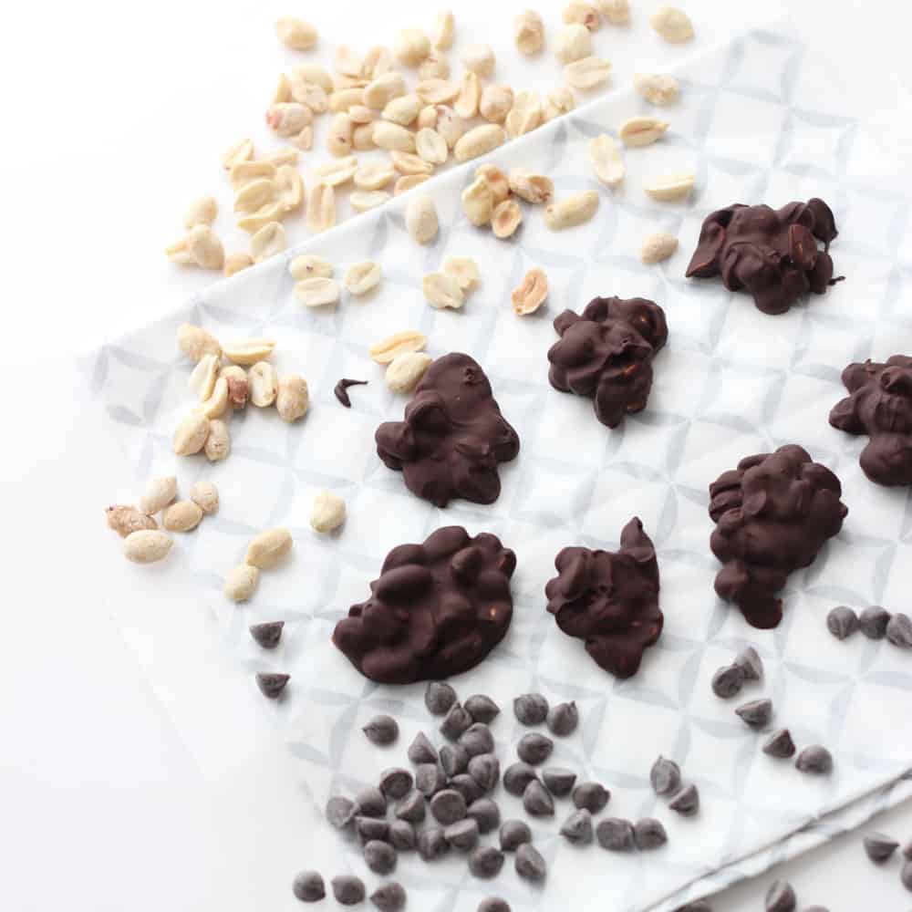 Peanut Chocolate Clusters from Living Well Kitchen @memeinge